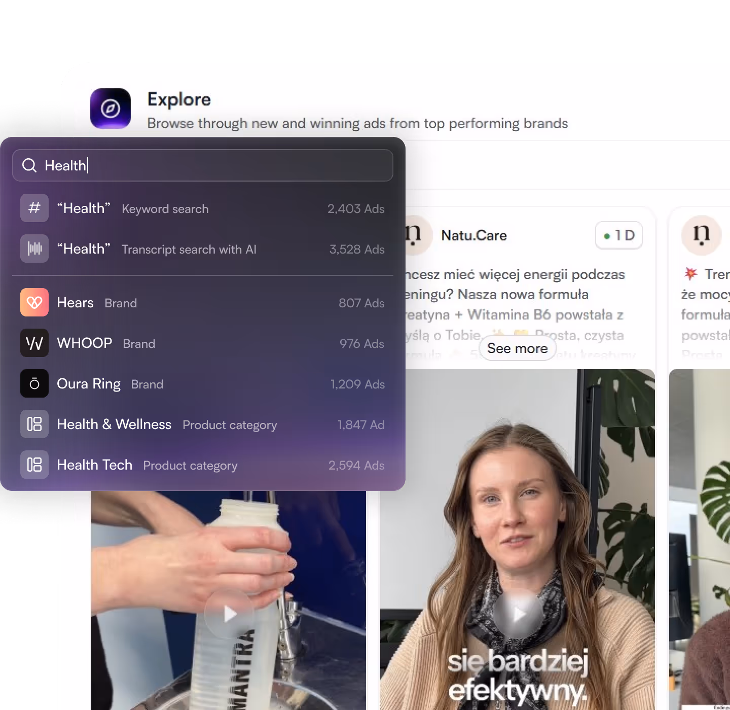 AI ad search engine