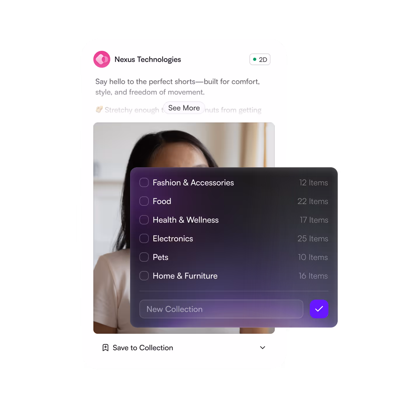 Saving ads from Explore