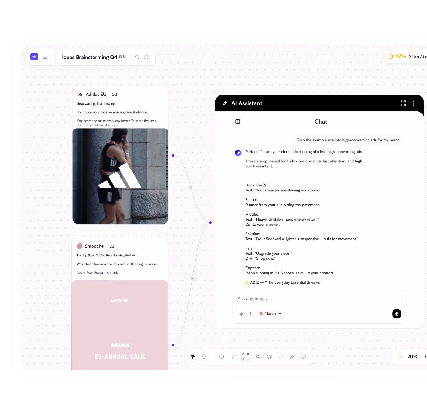 Generating winning ad scripts